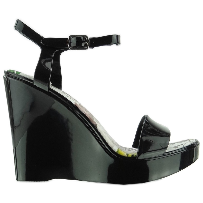 Sandali con zeppa Meliski PT-5201 Nero