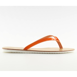 Pantofole, suola bianca LS-76 Orange arancia