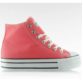 Sneaker melon con doppia suola rosa
