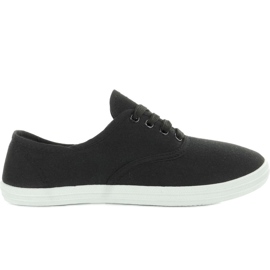 Sneakers in tela oxford BS504 Nero