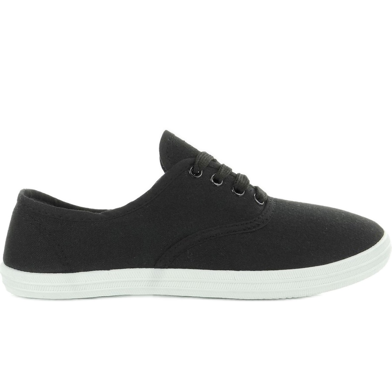 Sneakers in tela oxford BS504 Nero