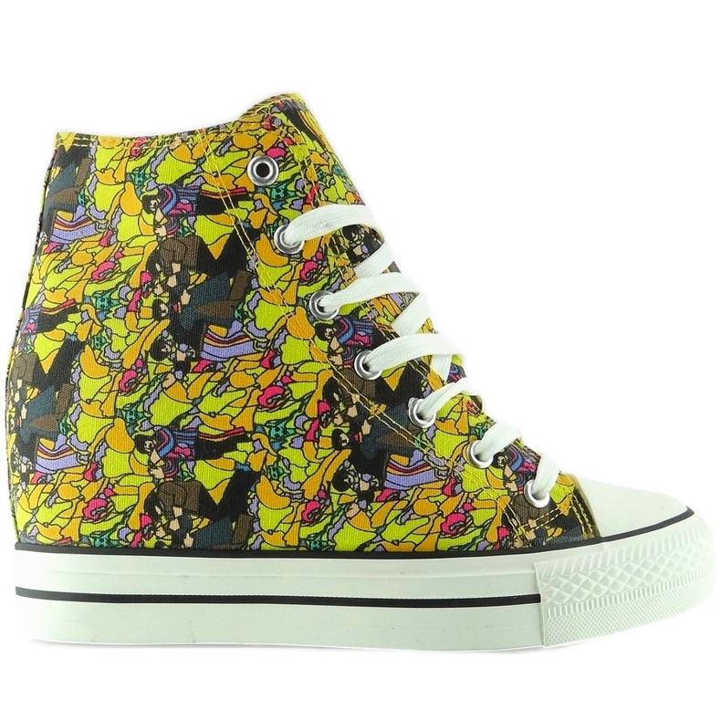 Sneakers con zeppa Comix S-239 Giallo