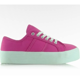 Sneaker con suola alta F216 Tarmat rosa