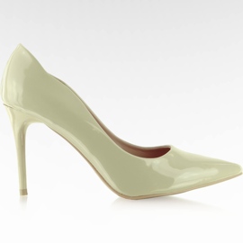 Tacchi laterali Wave laccati Beige multicolore