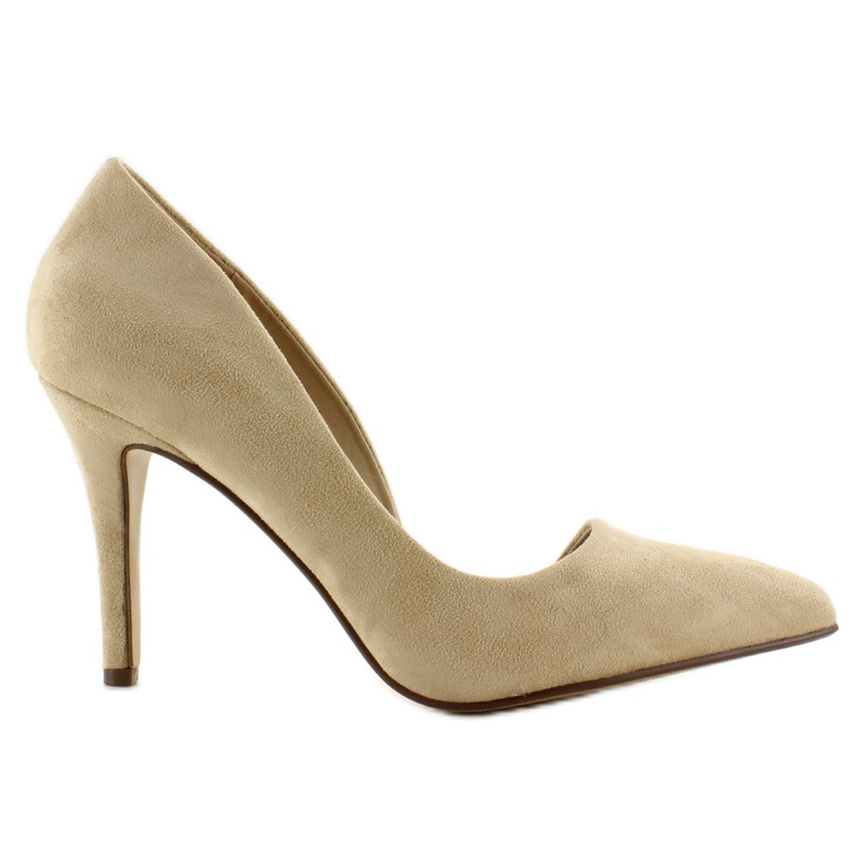 Stiletti asimmetrici in suede C27 Beige