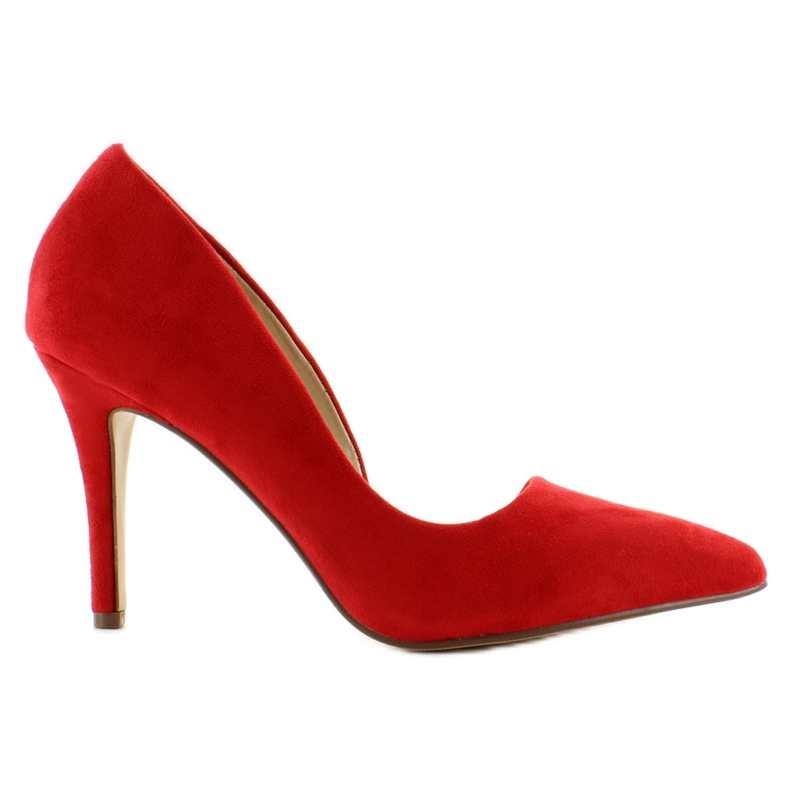 Tacchi asimmetrici in suede C27 Red rosso