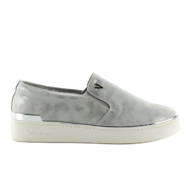 Slip-on con rifiniture metalliche 786 Grey grigio