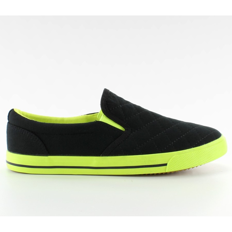 Slip-on in cotone trapuntato H537 nero