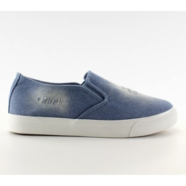 Sneakers slip-on jeans K-89 L. blu