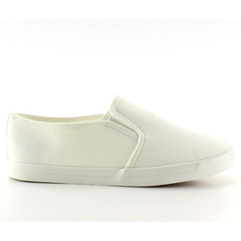 Materiale sneakers slip-on 1-98 Bianco