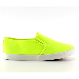 Sneakers slip-on in materiale 1-98 giallo