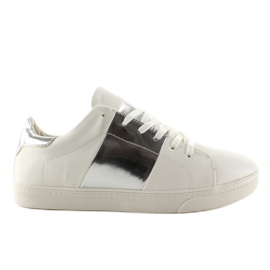 Sneakers con lati metallici G130 Silver grigio bianco