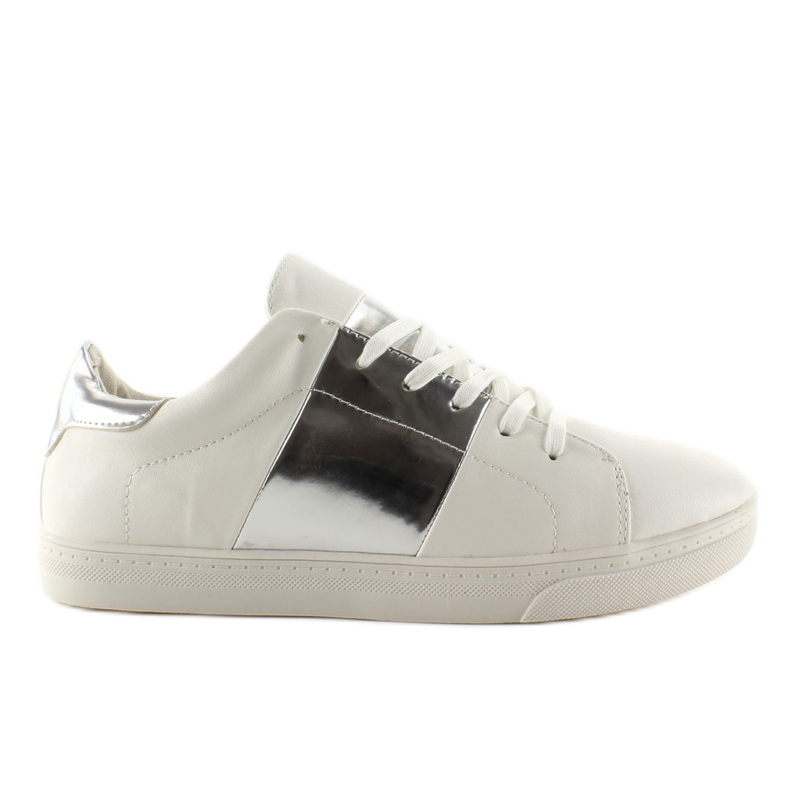 Sneakers con lati metallici G130 Silver grigio bianca