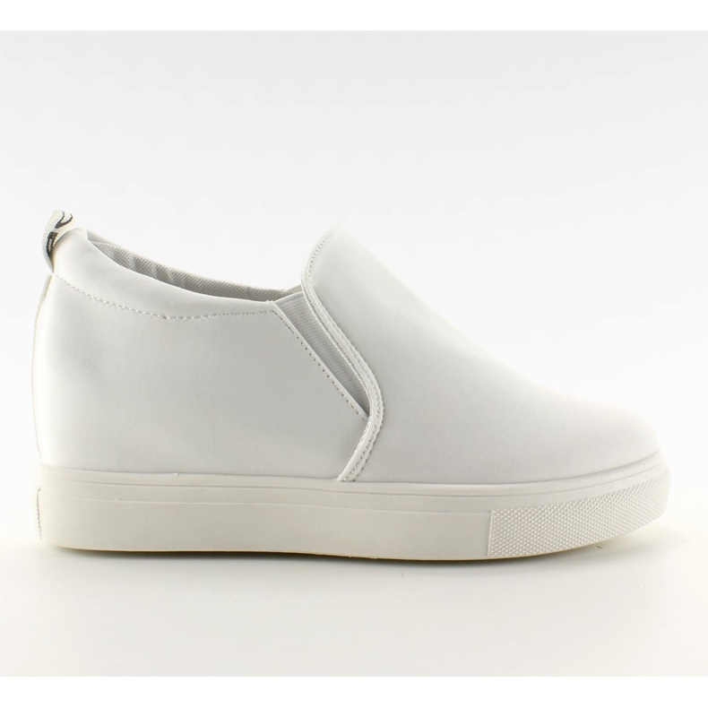 Zeppa slip-on in tessuto 6-6 bianco bianca