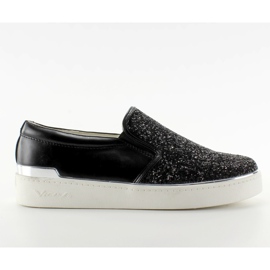 Elegante ed elegante slipony 788-26 Nero