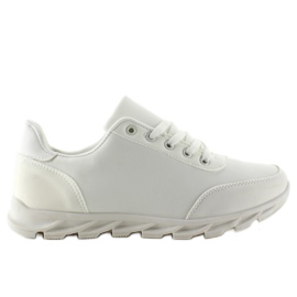 Scarpe da jogging sportive B16-48 Bianche bianco