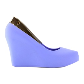 Zeppa Meliski oro S22 Tacco blu