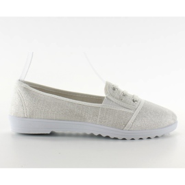 Belle sneakers allacciate bianche marrone multicolore