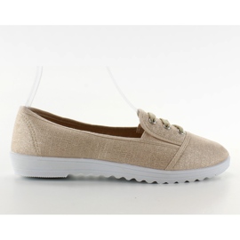Belle sneakers allacciate Qf05P marrone
