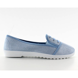 Belle sneakers L. Allacciate le punte blu