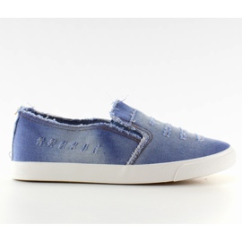 Jeans smerigliati slip-on L. Blu