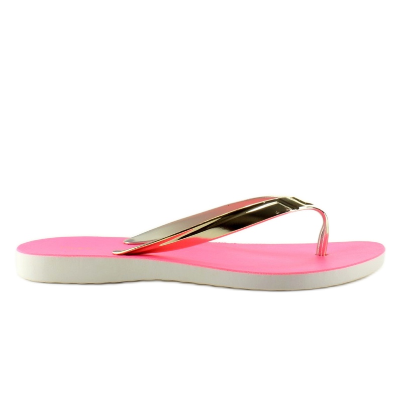 Infradito Gold Stripe Pt79 rosa giallo