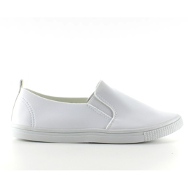 Eleganti sneakers slip-on JX31 ​​bianche bianco