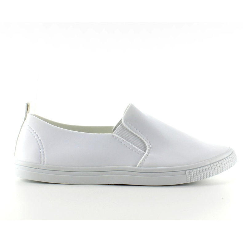 Eleganti sneakers slip-on JX31 ​​bianche bianca
