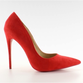 Classico tacco scamosciato 5005 Rosso