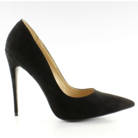 Scarpe tacco alto in camoscio 5005 nero