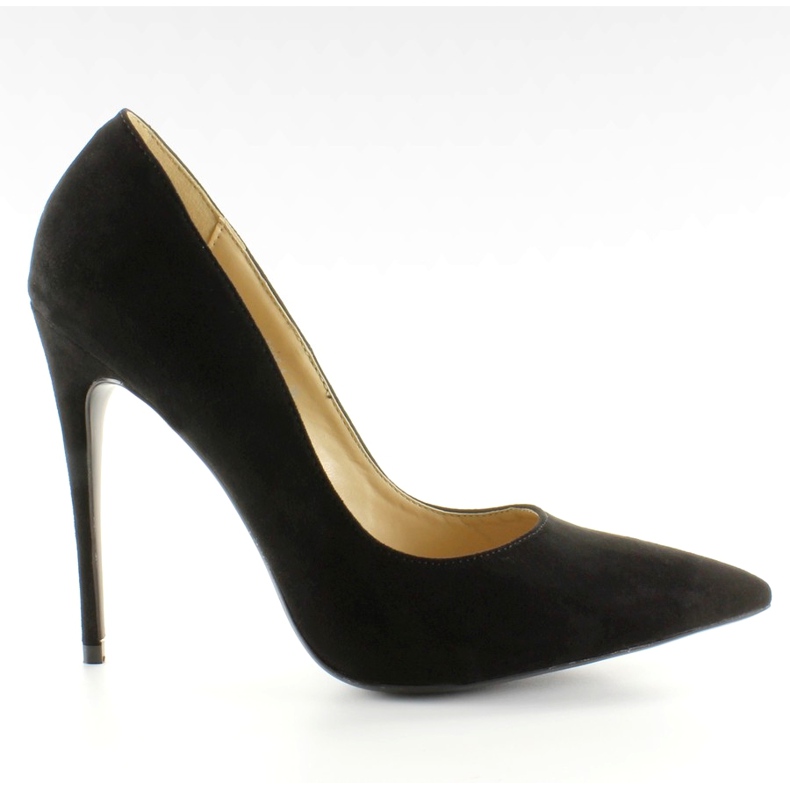 Scarpe tacco alto in camoscio 5005 nero