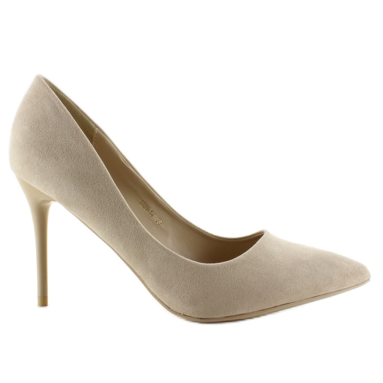 Décolleté su un comodo tacco 1029 Beige