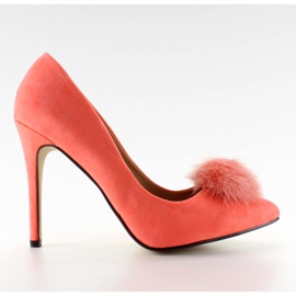 Spille con pompon di lattine ZJ-06 Orange rosa