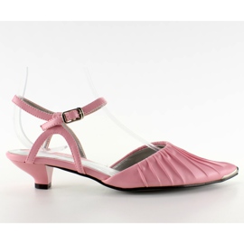 Sandali tacco basso 1952-212 rosa