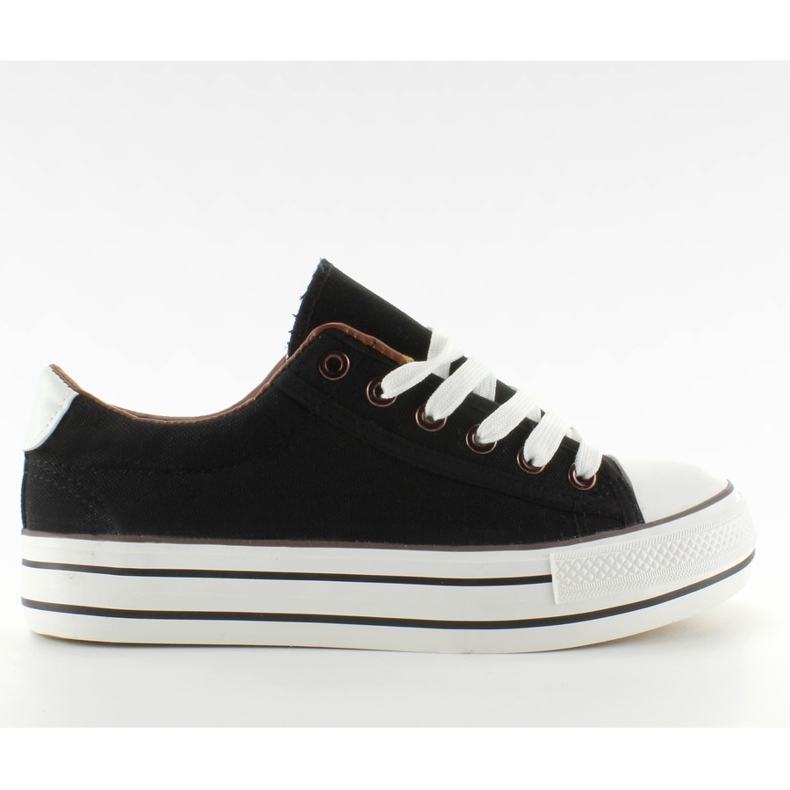 BL41P Sneakers in pelle pieno fiore nere nero
