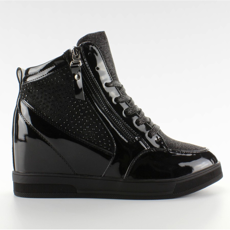 Sneakers laccate R19 Nero