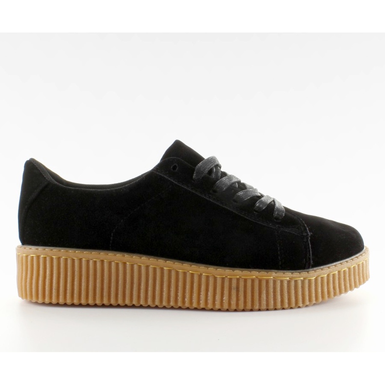 Creepers su suola in gomma nera K-95 nero