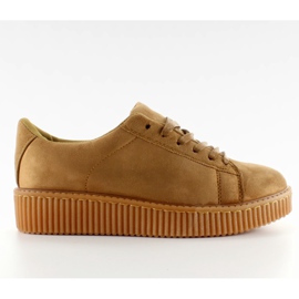 Creepers su suola in gomma cammello K-95 marrone