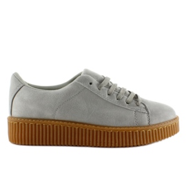 Creepers sulla suola in gomma K-95 grigio