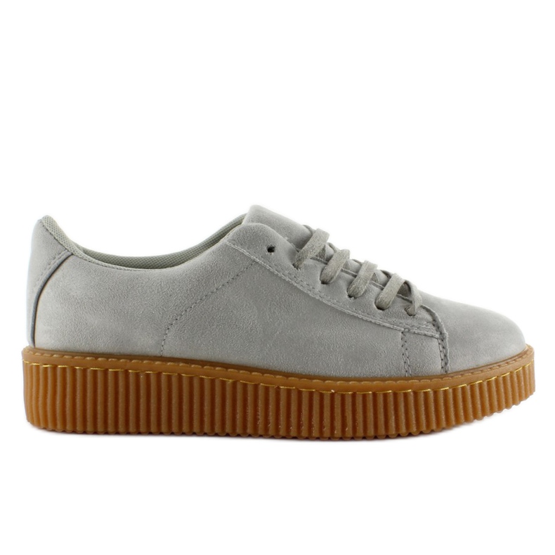 Creepers sulla suola in gomma K-95 grigio