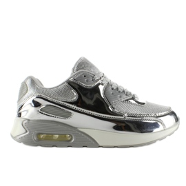 Scarpe a specchio Xin06 Scarpe sportive a specchio grigio