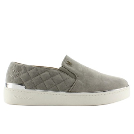 Sneakers slip-on in camoscio 7103 Grigio