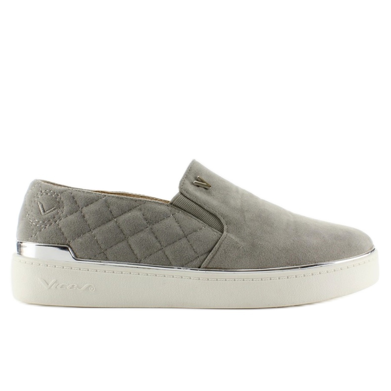 Sneakers slip-on in camoscio 7103 Grigio