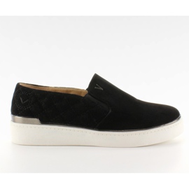 Sneakers slip-on in camoscio 7103 Nero