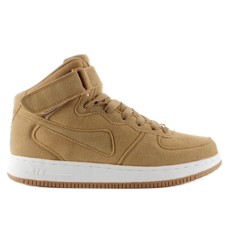Sneakers alte in camoscio B777 Beige