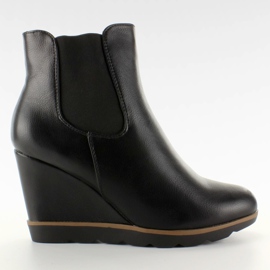Stivali Jodhpur con zeppa K-39 Nero