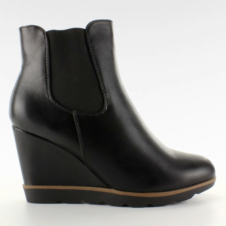 Stivali Jodhpur con zeppa K-39 Nero