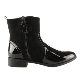 Stivali con punte verniciate JKD-17 Black nero