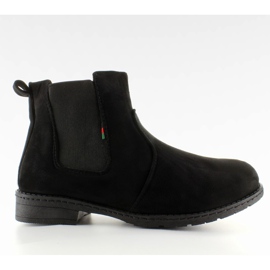 Stivali Jodhpur in pelle scamosciata con inserto nero 87-3