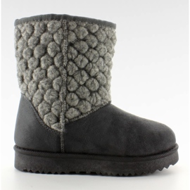 Emusy kids con tomaia in feltro Gris grigio